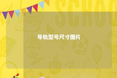 导轨型号尺寸图片 